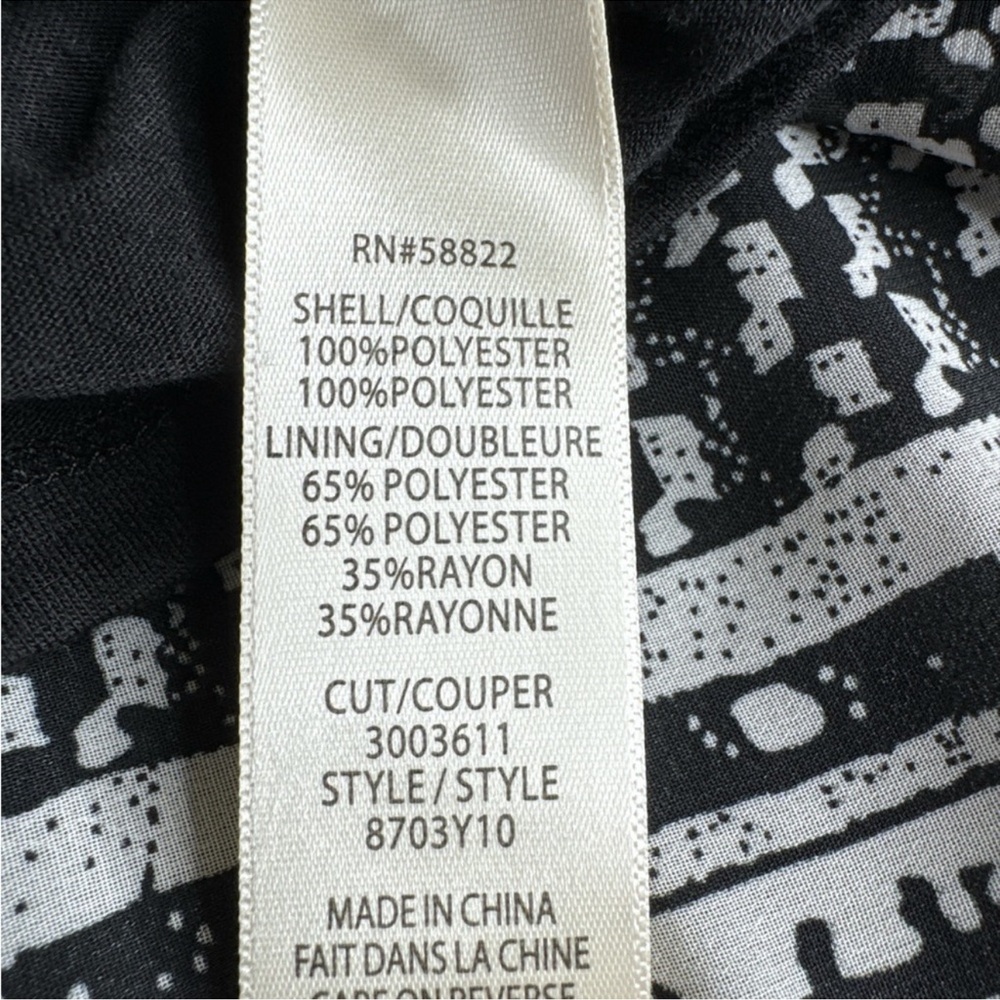 MAX STUDIO Black & White Skirt, Size M. - Picture 8 of 11
